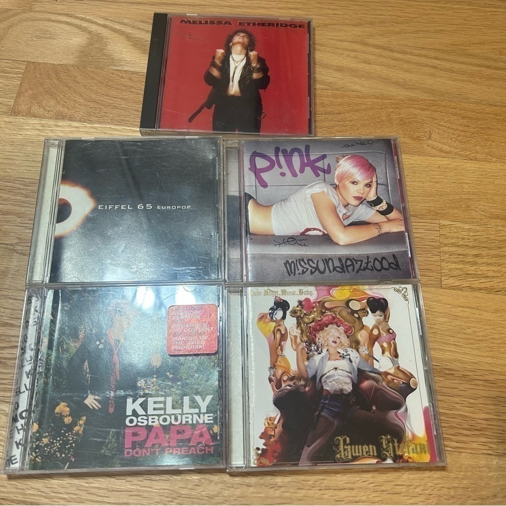 Vintage 90s 2000s Y2K CD Bundle Melissa Etheridge Pink Eiffel 65 Gwen Stefani